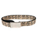 Grateful Dead Dancing Bear Adjustable Web Belt Tan Small